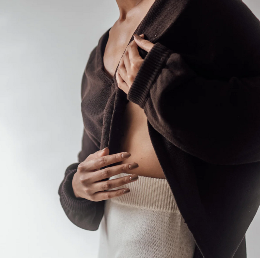 Lotte Knit Top, Chocolate