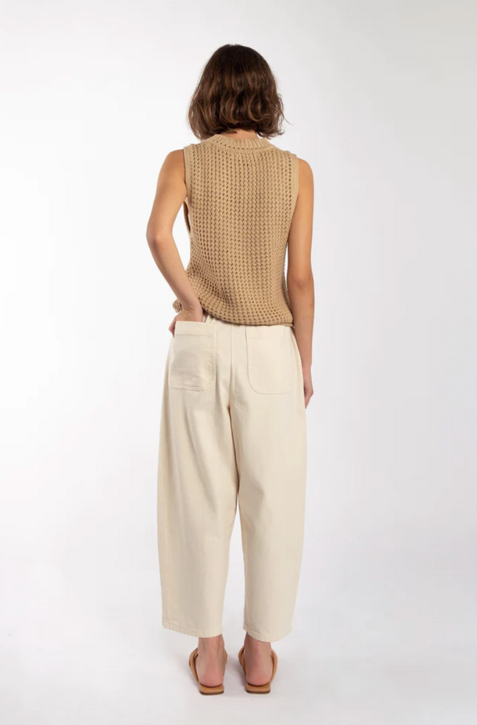 Barrel Pant, Cream