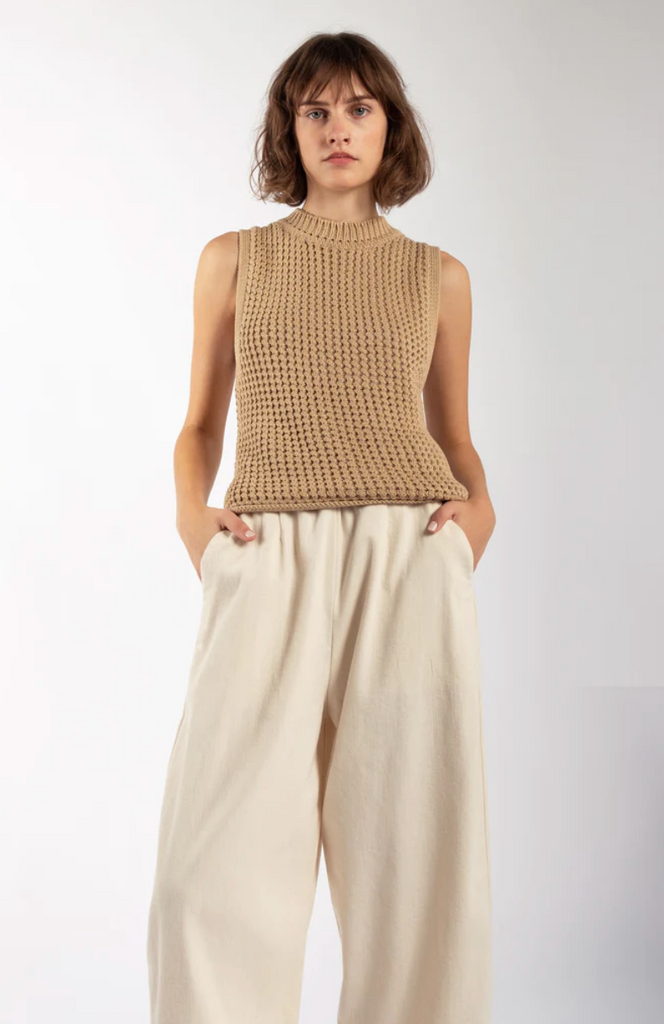 Barrel Pant, Cream