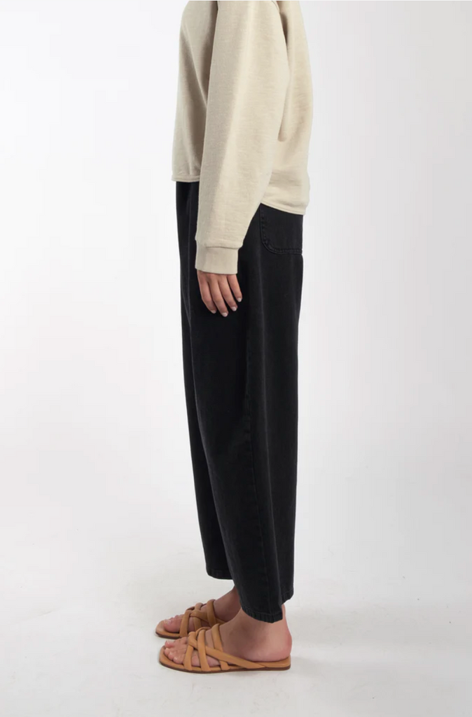 Barrel Pant, Faded Black