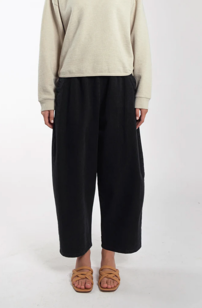 Barrel Pant, Faded Black