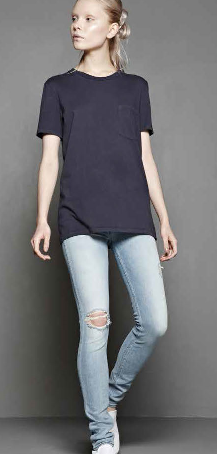 #49 Short Sleeve Tee, Grey Leopard