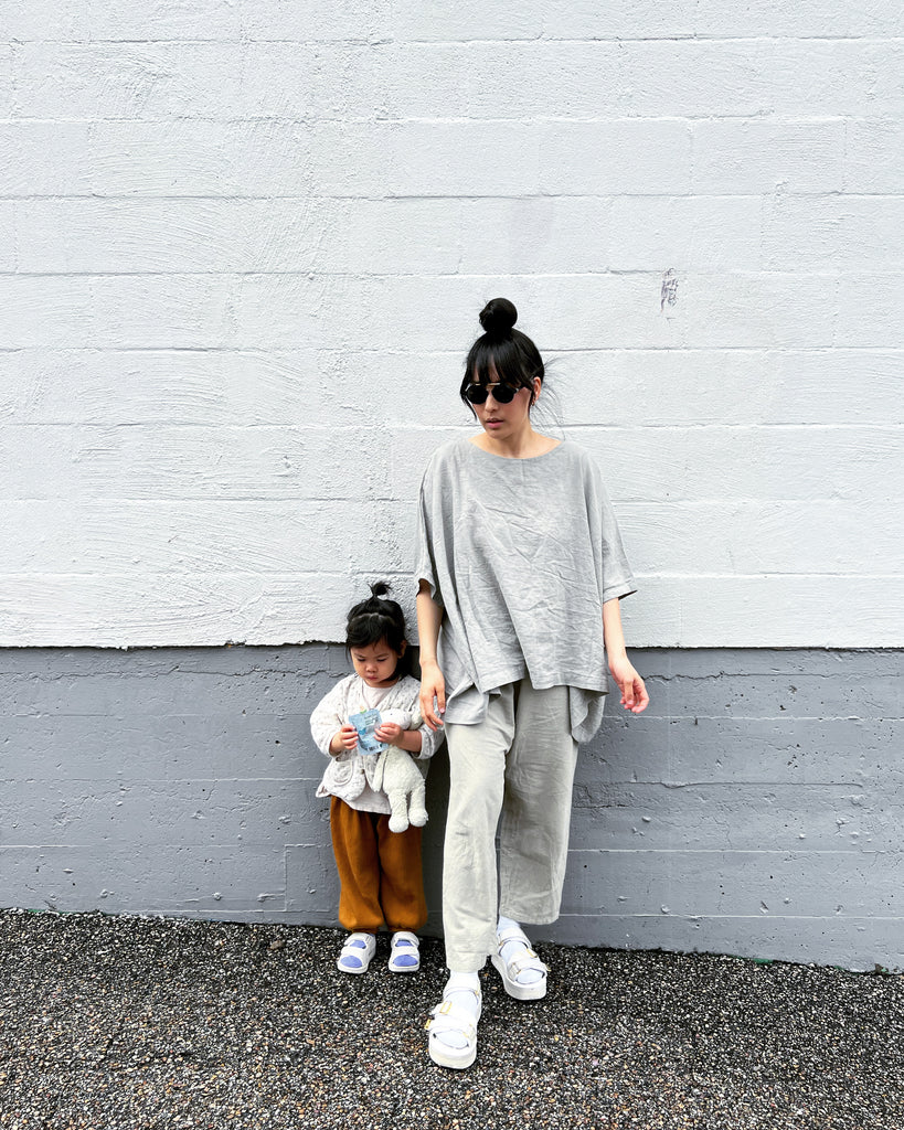 Oatmeal Coarse Cotton Pants