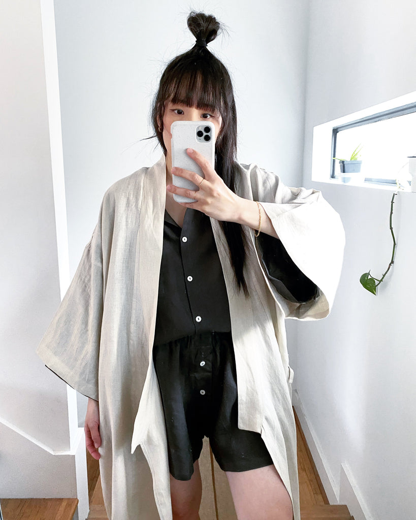 The 02 Robe, Blush Linen