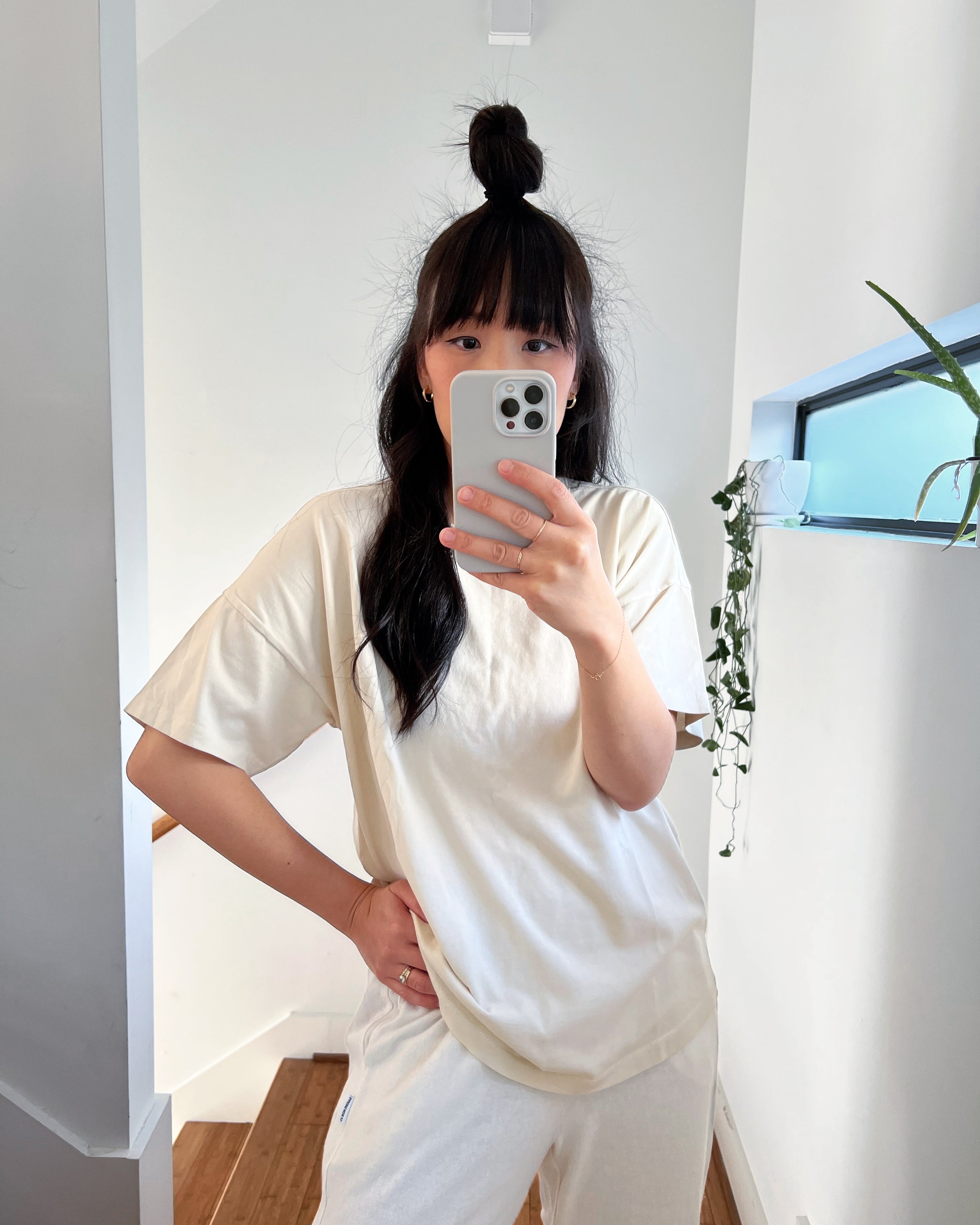トップス her lip to Essential French Sleeve Tee Essential French Sleeve Tee