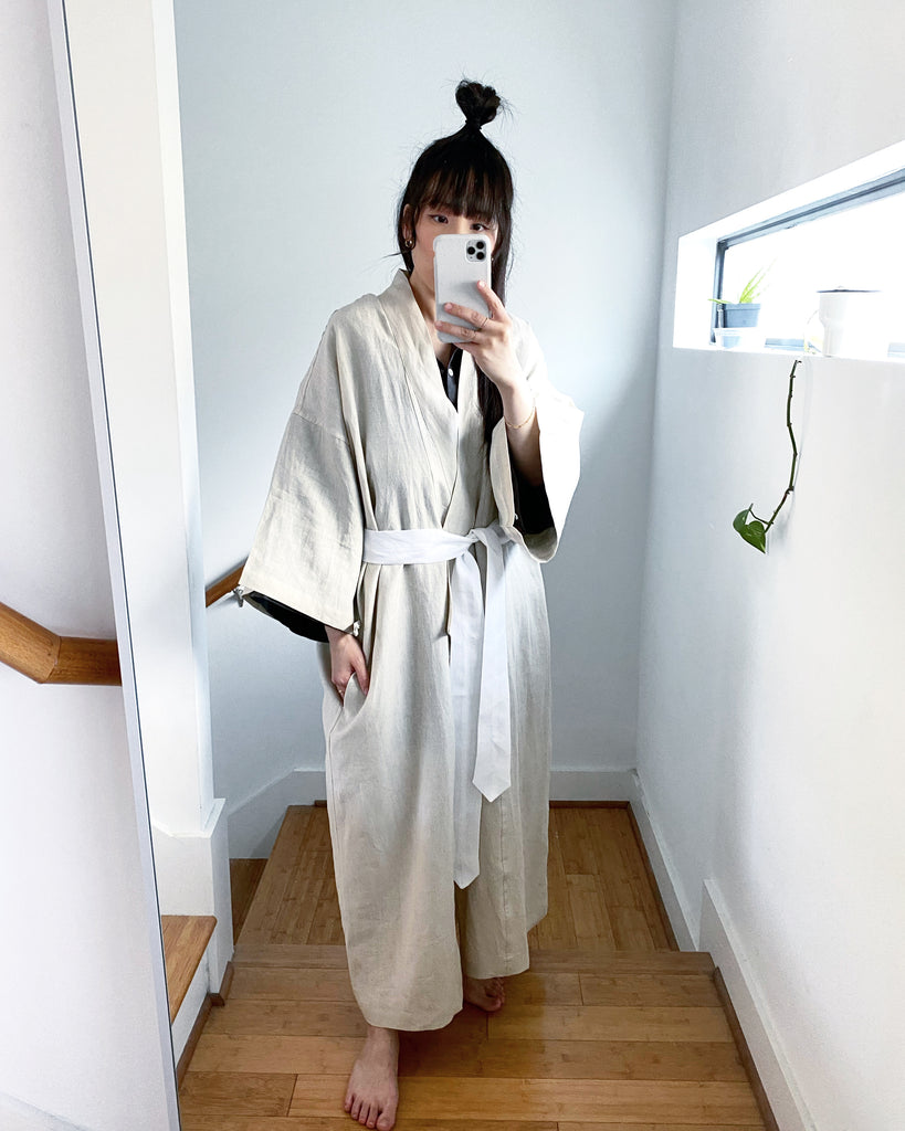 The 02 Robe, Oatmeal Linen